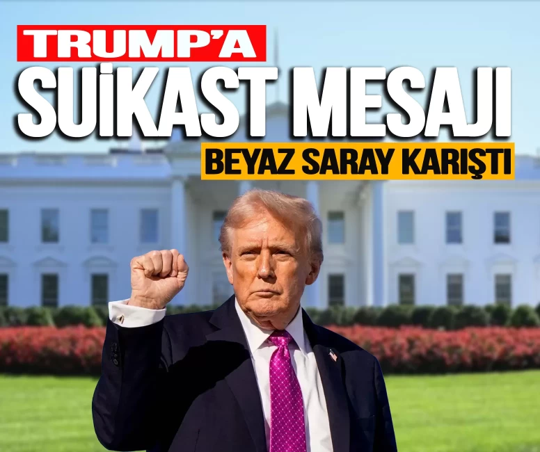 Trump'a suikast mesajı! Beyaz Saray'da ortalık karıştı