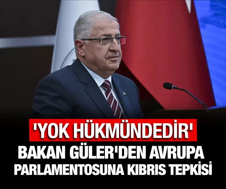 Bakan Güler'den Avrupa Parlamentosuna Kıbrıs tepkisi