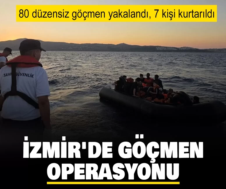 İzmir'de göçmen operasyonu