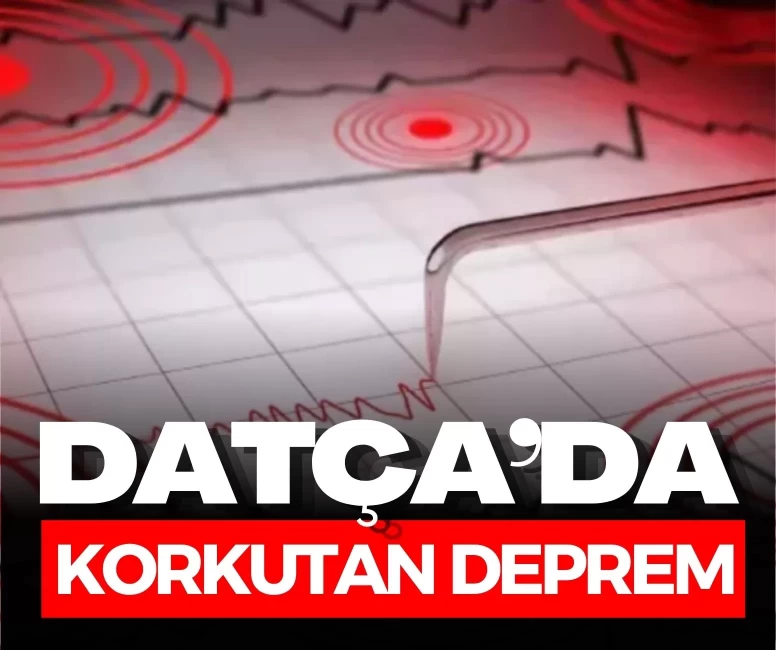 Datça açıklarında 5.3 büyüklüğünde deprem