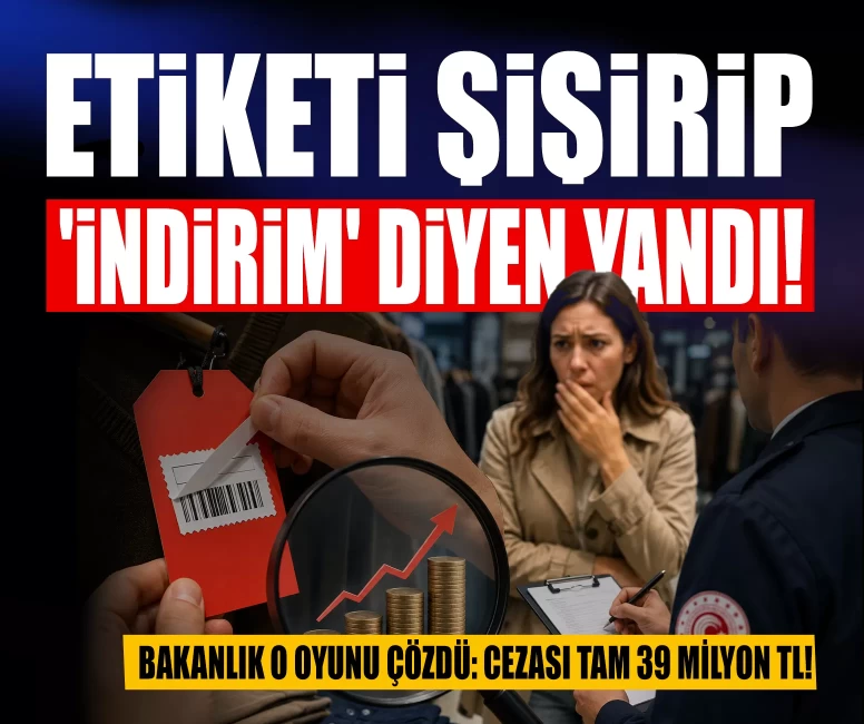Etiketi şişirip 'indirim' diyen yandı! Bakanlık o oyunu çözdü: Cezası tam 39 milyon TL!