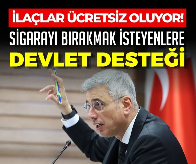 Sigarayı bırakmak isteyen 1 milyon vatandaşa ücretsiz ilaç desteği!