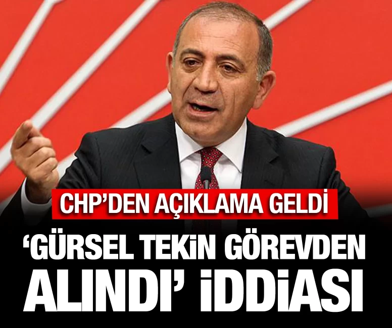 ‘Gürsel Tekin görevden alındı’ iddiası