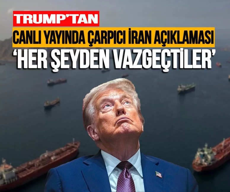 Trump'tan canlı yayında çarpıcı İran açıklaması!