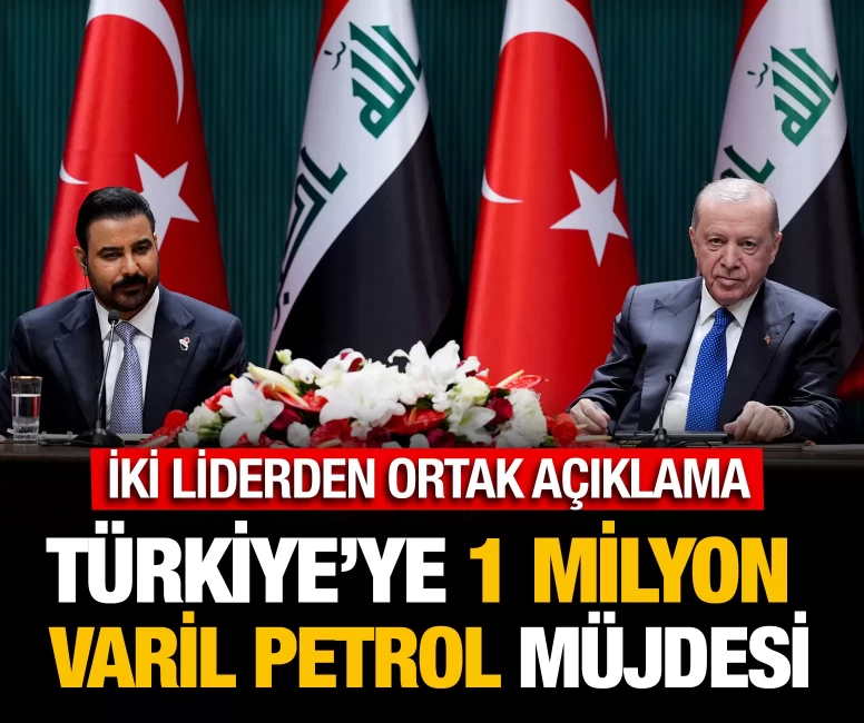 Cumhurbaşkanı Erdoğan’la Irak Başbakanı’ndan ortak açıklama