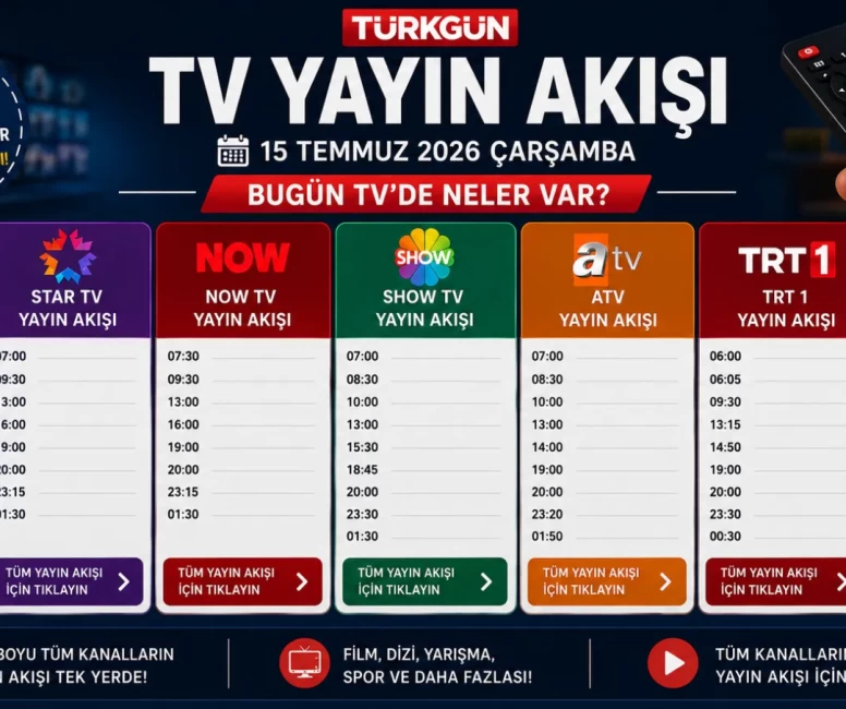 Bu akşam televizyonda neler var? İşte Kanal D, Show TV, TRT 1, TV8, Star TV, Now TV, ATV yayın akışı ve tv rehberi...