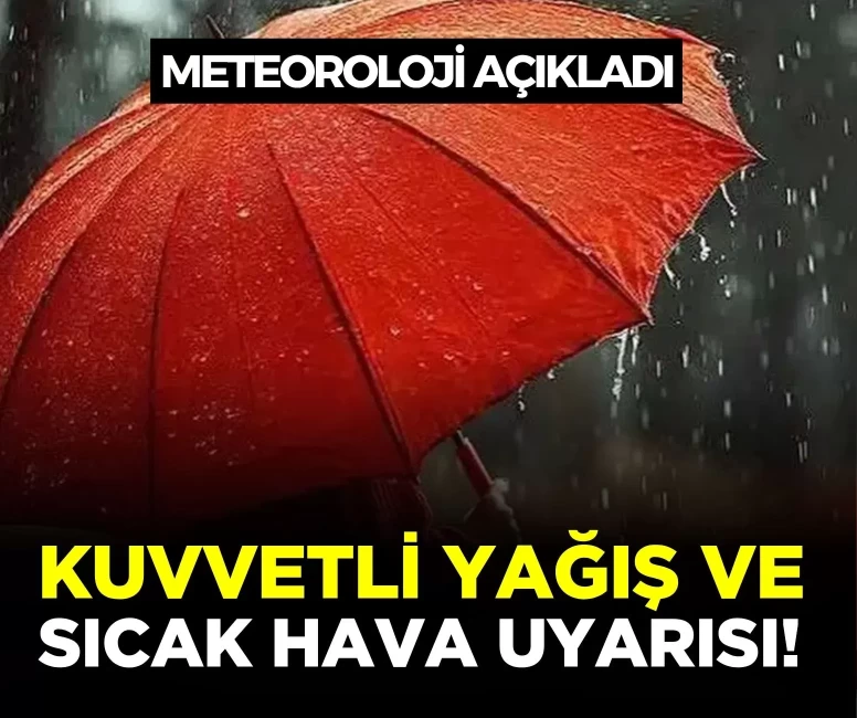 Hava durumu nasıl olacak? Meteoroloji'den kuvvetli yağış ve sıcak hava uyarısı!