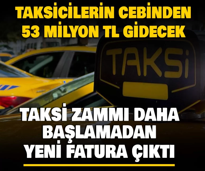 Taksi zammı yürürlüğe girmeden yeni masraf!
