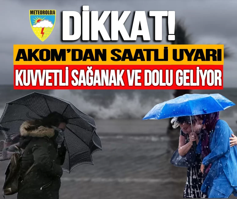 AKOM'dan İstanbul'da saatli uyarı! Sabah başlayıp akşama kadar sürecek