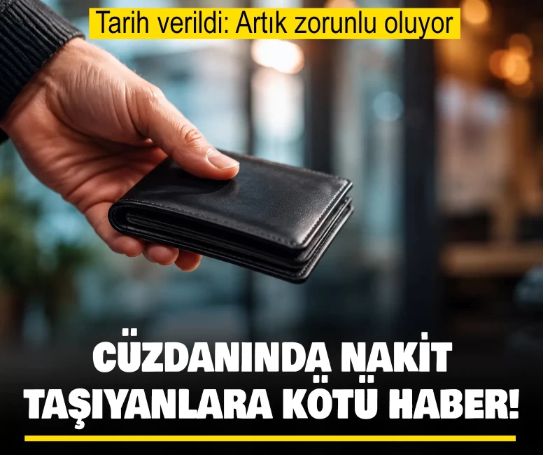 Nakit para kullananlara kötü haber!