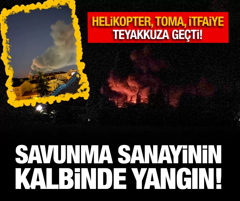 Eskişehir'deki TEI yerleşkesinde yangın paniği