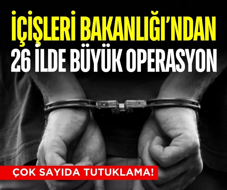 İçişleri Bakanlığı’ndan 26 ilde büyük operasyon: 43 göçmen kaçakçısı tutuklandı!