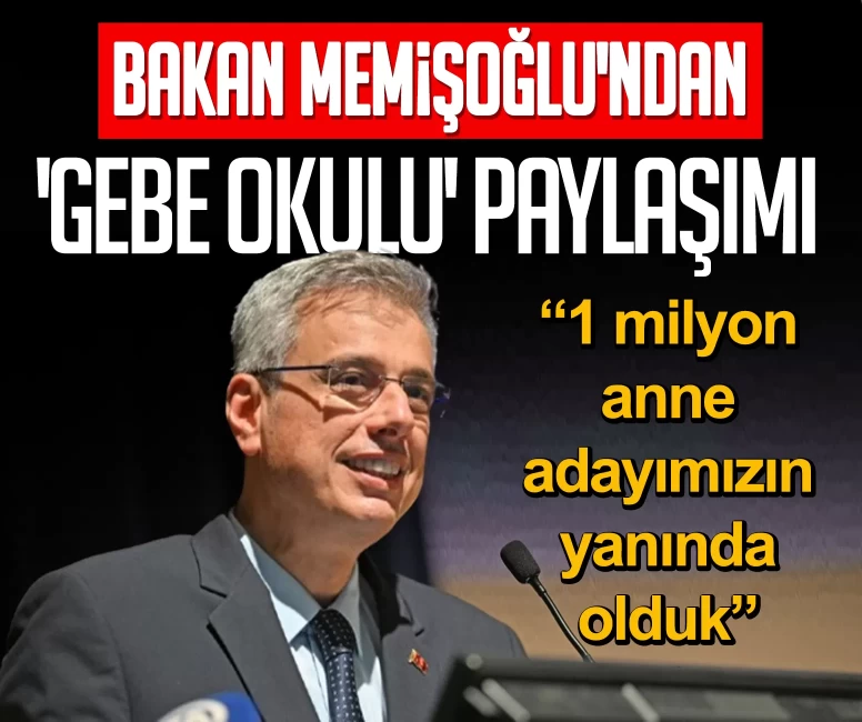 Sağlık Bakanı Kemal Memişoğlu'ndan 'Gebe Okulu' paylaşımı