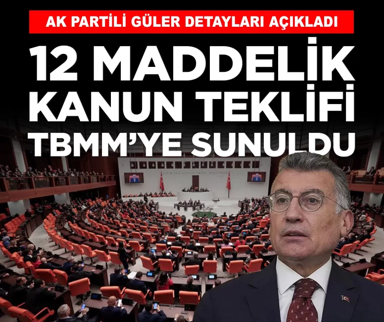 AK Parti, 'Terörsüz Türkiye' için 12 maddelik kanun teklifini TBMM'ye sundu