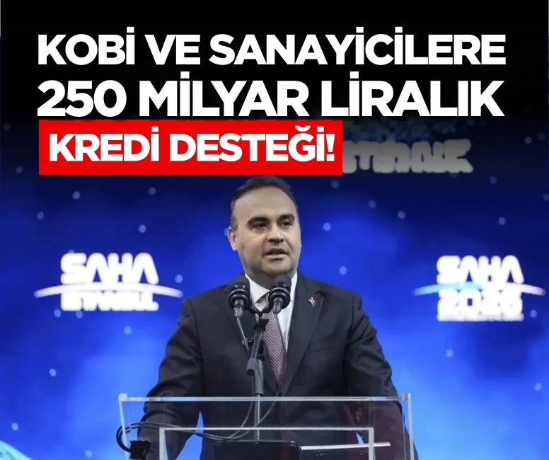 İmalat sanayine yönelik 250 milyar liralık yeni finansman paketini açıkladık!