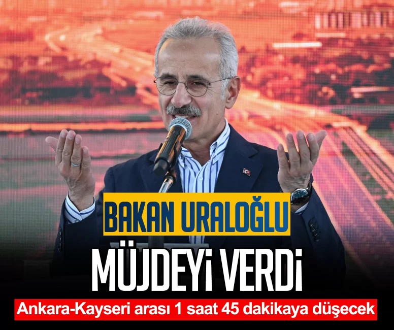 Bakan Uraloğlu, Kayseri'de Ali İhsan Alçı Bulvarı'nı açtı: Ankara-Kayseri arası 1 saat 45 dakikaya düşecek