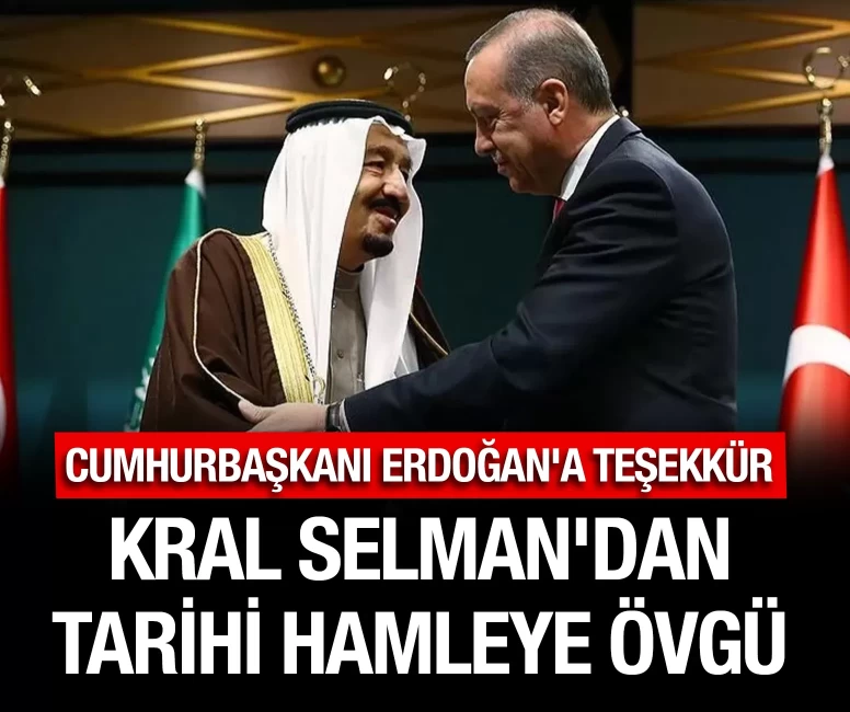 Kral Selman'dan tarihi hamleye övgü