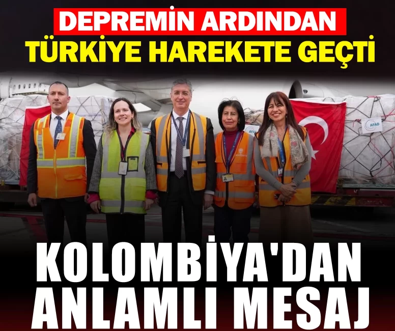 Kolombiya'dan anlamlı mesaj