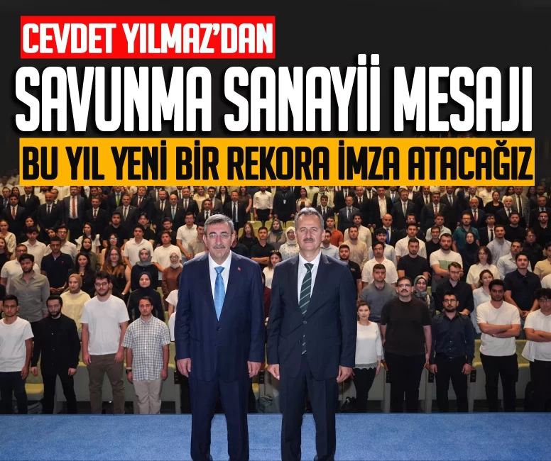 Cevdet Yılmaz'dan savunma sanayii açıklaması