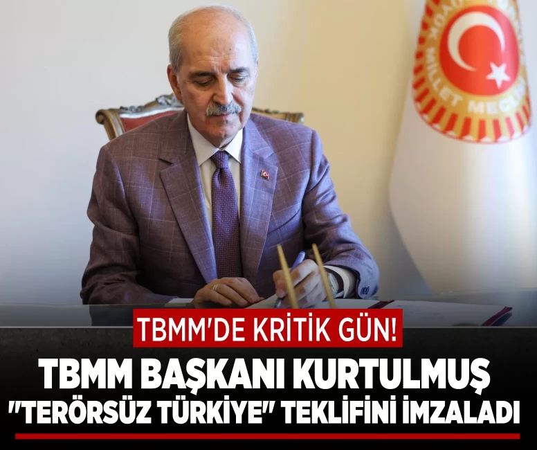Numan Kurtulmuş kanun teklifini imzaladı