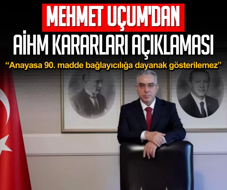 Mehmet Uçum'dan AİHM kararları açıklaması: Anayasa 90. madde bağlayıcılığa dayanak gösterilemez