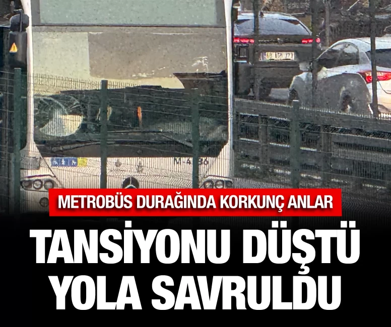 Metrobüs durağında korkunç anlar