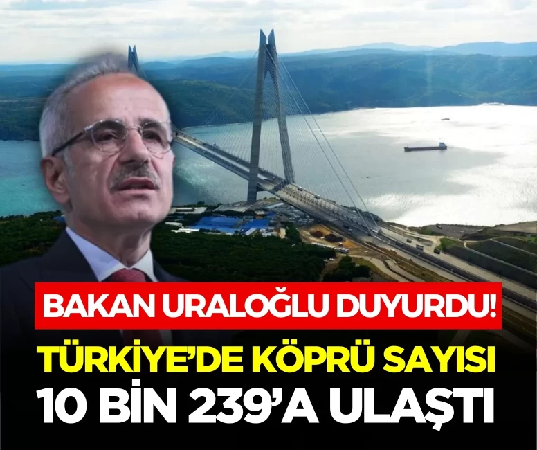 Türkiye’nin köprü ağı büyüyor: Son 24 yılda 4 bin 272 yeni köprü inşa edildi