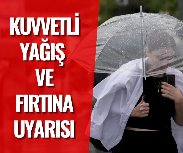 Türkiye'de sağanak ve fırtına alarmı!