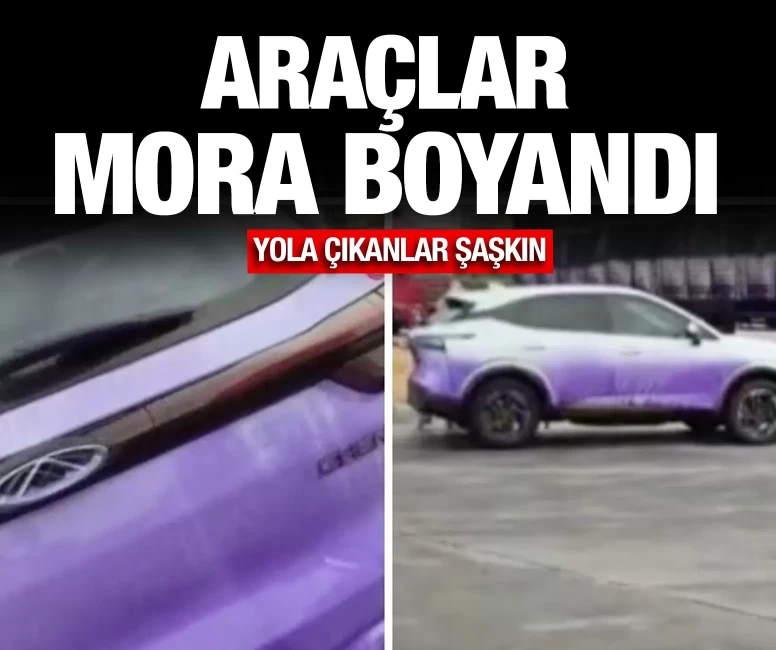 Afyonkarahisar’da tırdan dökülen boya yolu kapladı