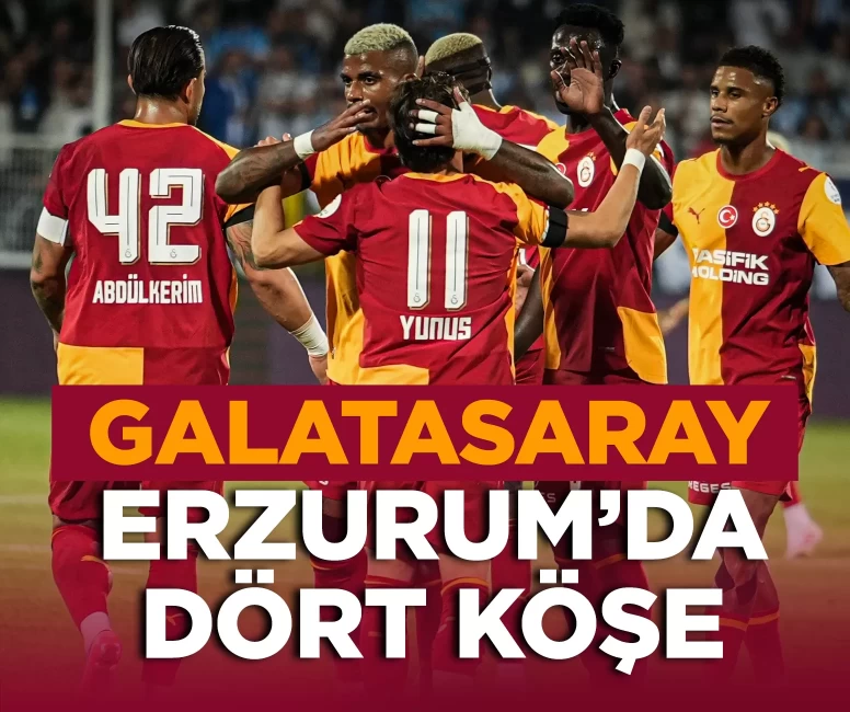 Galatasaray, Erzurum'da farklı kazandı