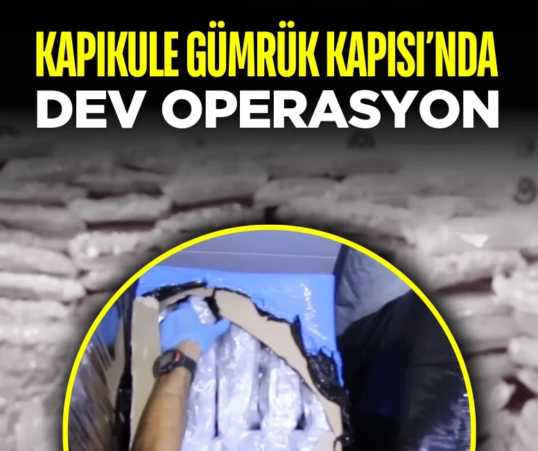 Kapıkule’de dev uyuşturucu operasyonu: 810 kilogram esrar ele geçirildi
