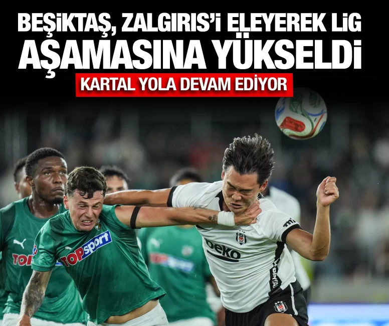 Beşiktaş, Zalgiris'i eleyerek lig aşamasına yükseldi