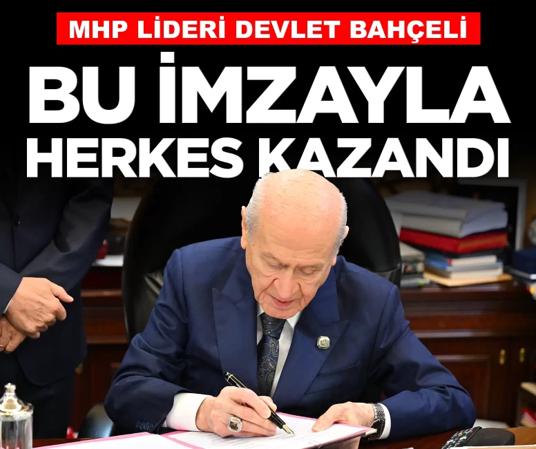 MHP Lideri Bahçeli'den Terörsüz Türkiye yasası açıklaması: 'Herkes kazandı'