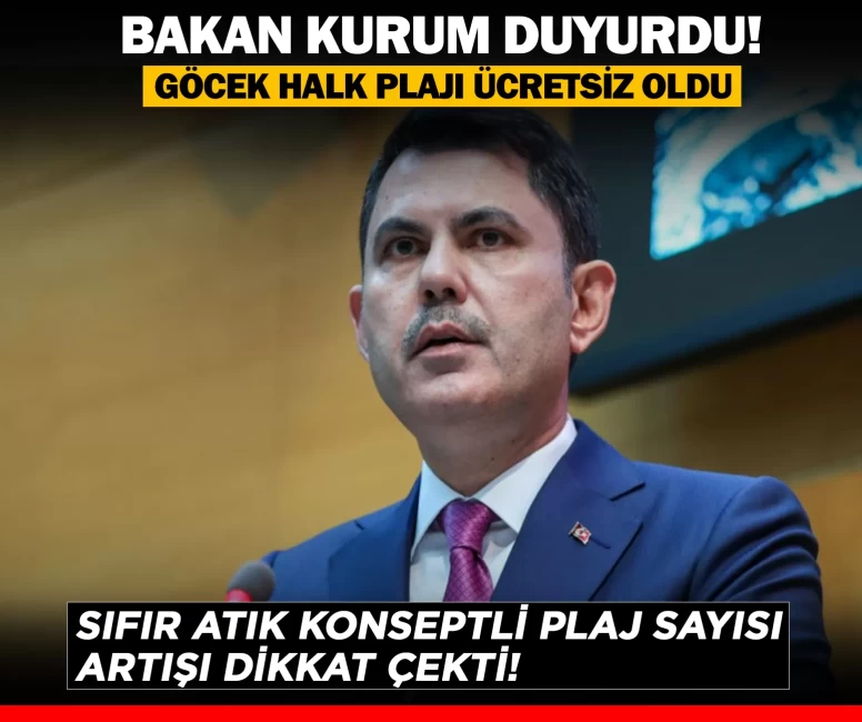 Bakan Kurum duyurdu: Göcek Halk Plajı ücretsiz oldu