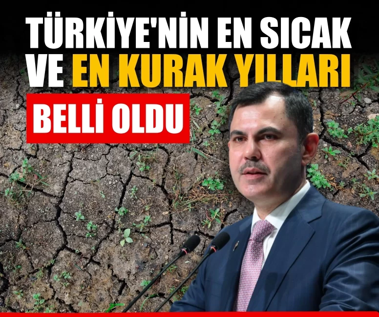 Türkiye'nin en sıcak ve en kurak yılları belli oldu!