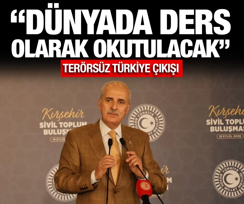 Kurtulmuş'tan dünyaya ders niteliğinde çıkış