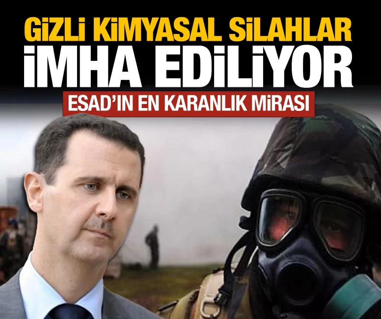 Esad’ın gizli kimyasal silahları imha ediliyor