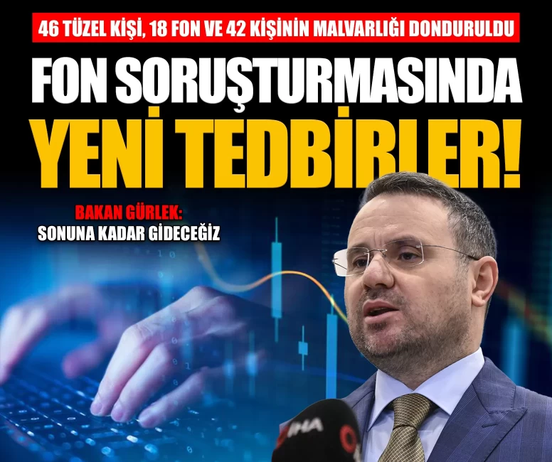 Bakan Gürlek açıkladı: 46 tüzel kişi, 18 fon ve 42 kişinin malvarlığı donduruldu