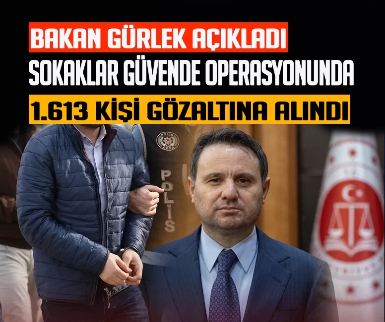 Akın Gürlek açıkladı: “Sokaklar Güvende” operasyonunda 2 bin 594 şüpheli hakkında işlem