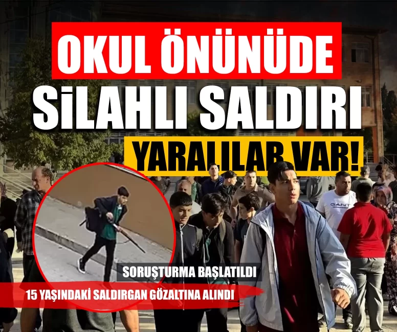 Turgutlu’da okul önünde silahlı saldırı