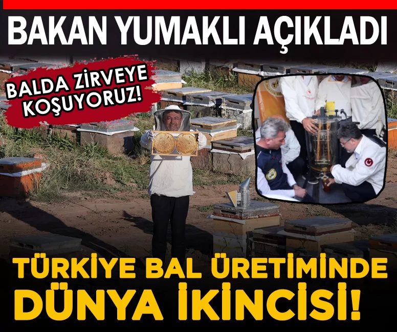 Türkiye bal üretiminde dünya ikincisi! Yumaklı: Birinciliği zorlamaya devam ediyoruz