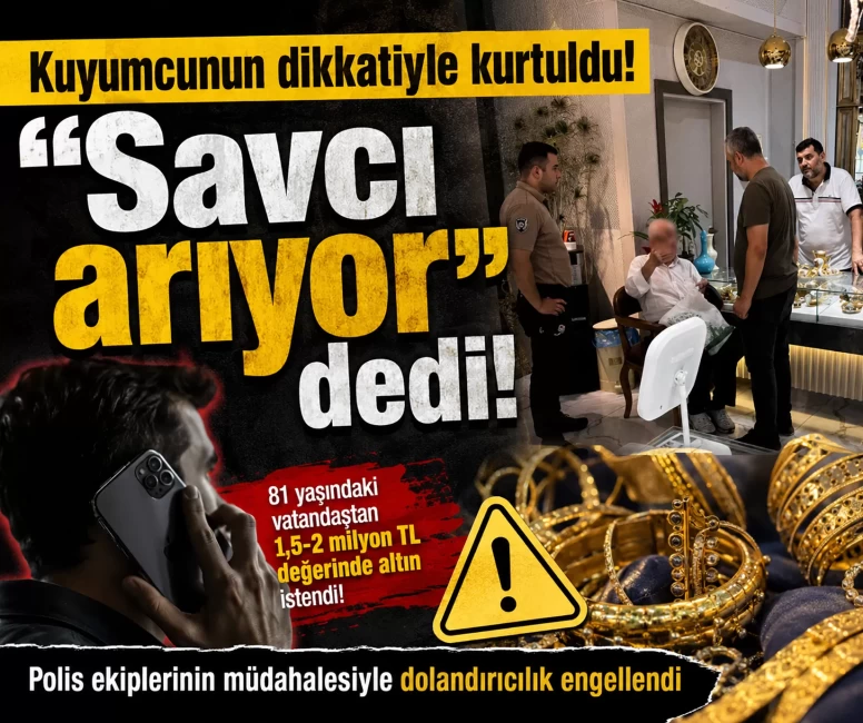 Kuyumcunun dikkatiyle 2 milyon TL'lik altınlar kurtarıldı!