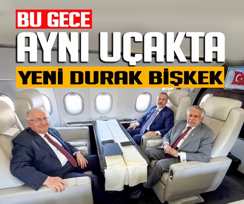 Bakan Fidan, Yaşar Güler ve İshak Dar aynı uçakta!