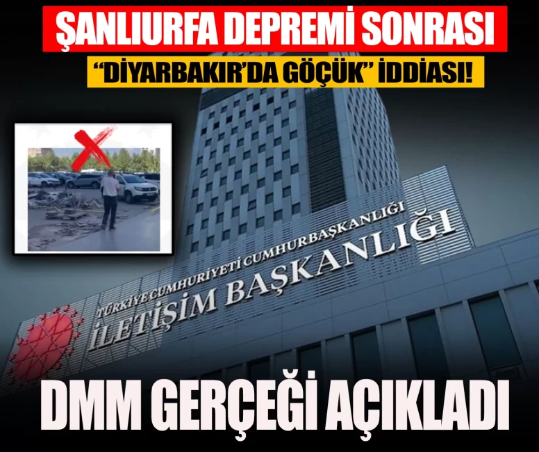 Şanlıurfa depremi sonrası “Diyarbakır’da göçük” iddiası! DMM gerçeği açıkladı