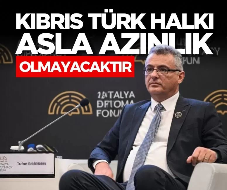 KKTC Cumhurbaşkanı Erhürman: Kıbrıs Türk halkı asla azınlık olmayacaktır