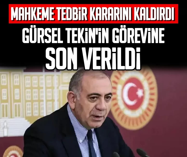 CHP İstanbul İl Başkanlığı'nda yeni gelişme! Gürsel Tekin'in görevi sona erdi