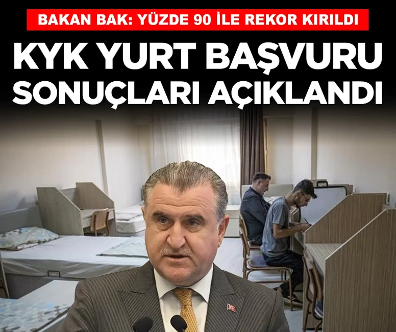 KYK yurt başvuru sonuçları açıklandı! İlk yerleştirmede yüzde 90 ile rekor