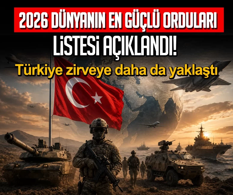 2026 dünyanın en güçlü orduları listesi açıklandı! Türkiye zirveye yakın