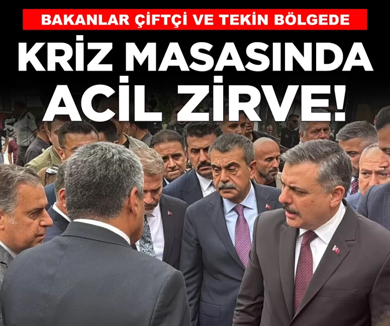 Bakan Tekin ve Bakan Çiftçi Turgutlu’da! Kriz masasında acil zirve