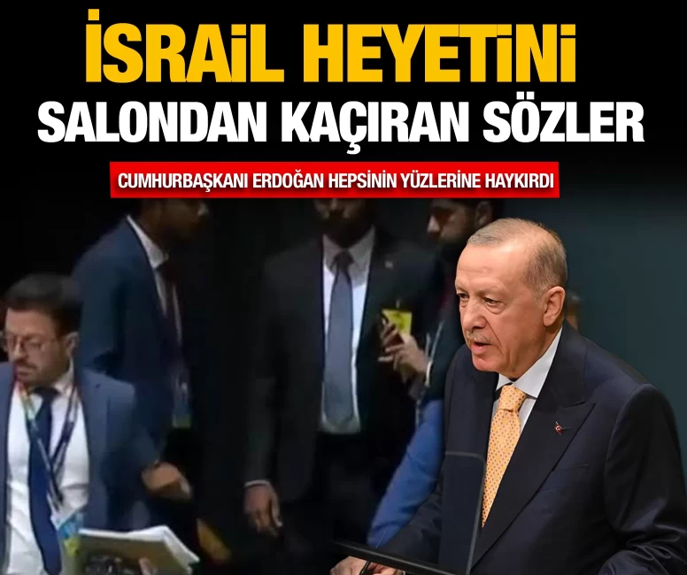 İsrail heyetini salondan kaçıran sözler